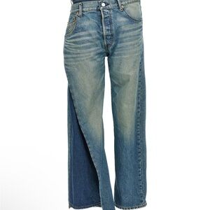 Junya Watanabe x LEVI Two-Tone Blue Denim Jeans NWT
